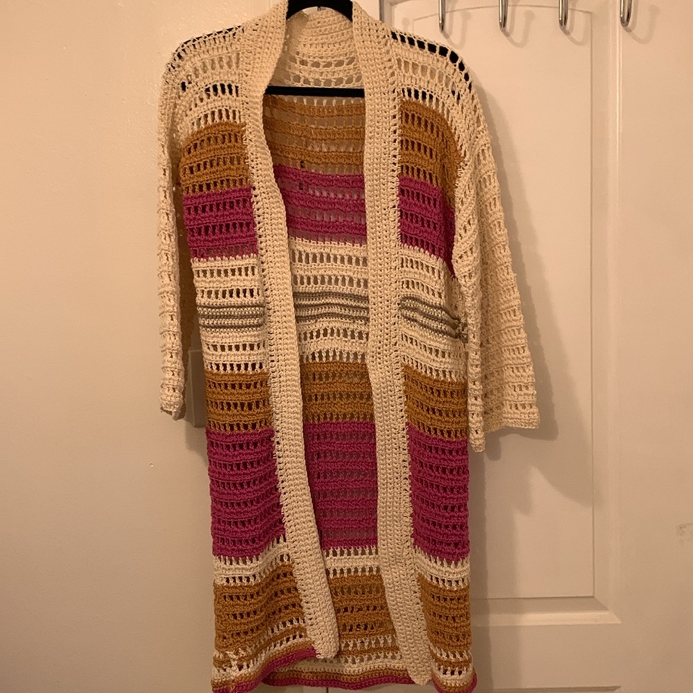 Women’s Hand Crichet Duster/Cardigan